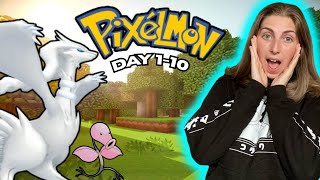 I Tried Pixelmon and THIS HAPPENED! Pixelmon 100 Days - Day 1-10