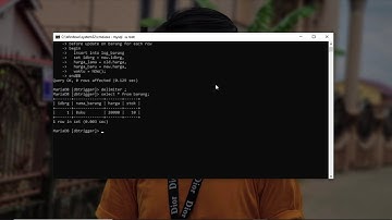 Tutorial Membuat Trigger Database MySQL | Universitas Bima Darma