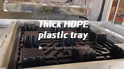 Thick Sheet HDPE Plastic tray Vacuum Forming Machine