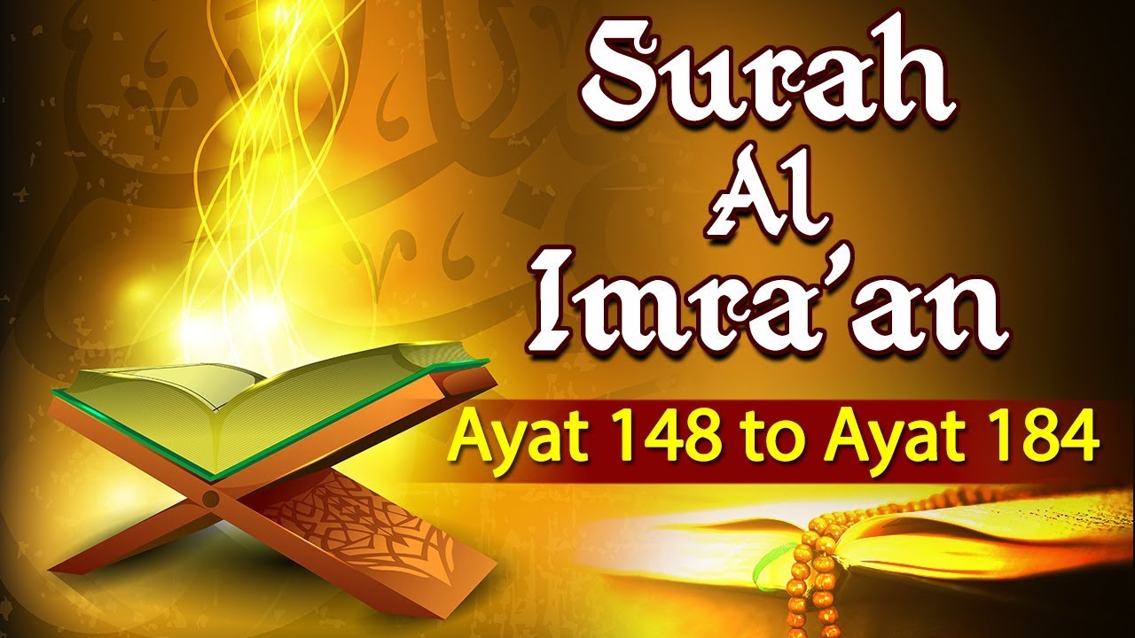 Tafseer E Quran Surah Al Imraan Ayat 148 To 184 Maulana Salim