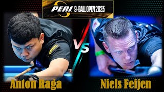 ANTON RAGA VS NIELS FEIJEN | QUARTER-FINALS | PERI 9-BALL OPEN 2023 #billiards #9ball #vietnam