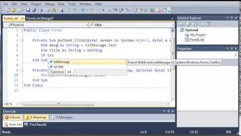 Visual Basic Tutorial   46   Optional ByVal