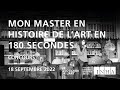 Journes europennes du patrimoine 2022  mon master en histoire de lart en 180 secondes