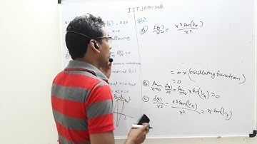 IIT JAM 2018 Q.16 Maths solution, CONTINUITY AND DIFFERENTIABLITY