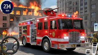 New Firefighter Simulator 2026 🚑💨 High-Speed Fire Truck Driving - Android Gameplay screenshot 2