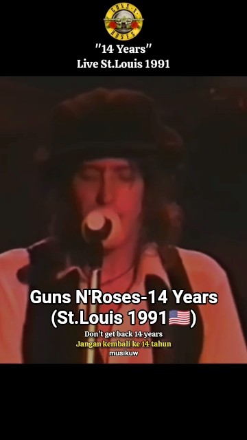 🔫Guns N'Roses🌹-🎶14 Years 1991🇺🇲#gunsnroses #axlrose #slash #viral #music #trending #song #shorts