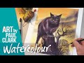 How to Paint a Spooky Black Cat in Watercolour