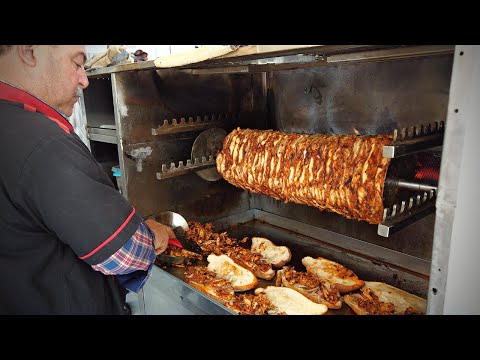 Best Turkish Street Food Chicken Doner | Street Food Turkey