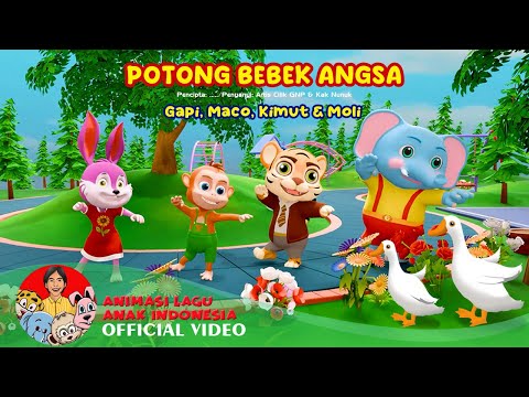 5 Giant Duck Cartoon,Cow,Elephant,Tiger,Lion,Dinosaur,Paint Wild Animals Crossing Fountain Animation