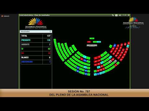 Votación de la moción del asambleísta Pabel Muñoz - Sesión 787 - #ElecciónVicepresidenciasAN