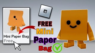 Как получить бесплатный мини-бумажный пакет в Roblox | Бесплатные предметы в Roblox (обновление)