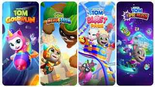 Talking Tom Gold Run vs Talking Tom Hero Dash vs Talking Tom Blast Park vs Talking Tom Time Rush by A1 Gaming Shakeel 4,004 views 1 day ago 10 minutes, 35 seconds