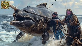 How arctic people hunt Narwhal and the processing process Narwhal
