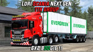 TTK MERAH! Lori Scania NEXT GEN Treler Kontena ETS2 Mod Malaysia screenshot 2