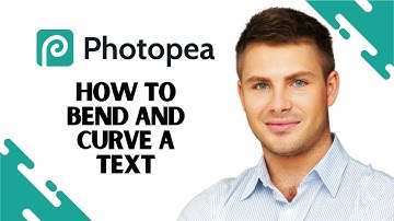 How to Bend and Curve text in Photopea (EASY)