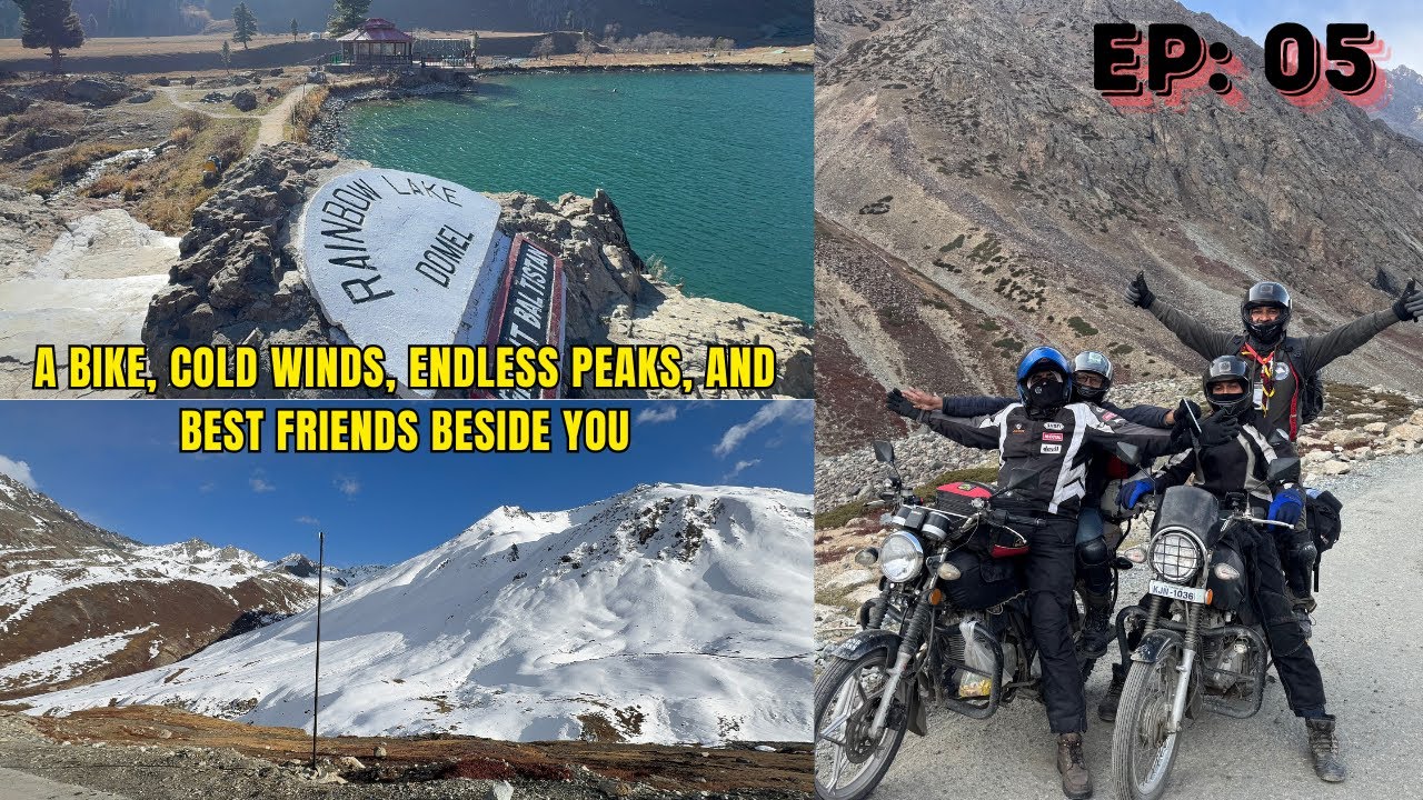 Astore & Minimerg: A Bike Adventure Through Pakistan’s Hidden Beauty | Rama & Rainbow lake ❄️🏍️