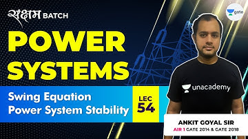 Swing Equation | Power System Stability | Lec 54 | Power Systems | GATE EE/ECE 2021 | Ankit Goyal