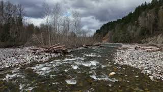 Athlete Statistics Aerial views of the Carbon River near Orting, WA