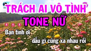 Karaoke Trách Ai Vô Tình Tone Nữ ( Bm ) Nhạc Sống Mới Dễ Hát 2024 | Karaoke Tóp Tóp