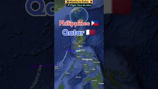 Philippines 🇵🇭 to Qatar 🇶🇦 flight Route Direct flight ✈️ Operator by Philippines Airlins