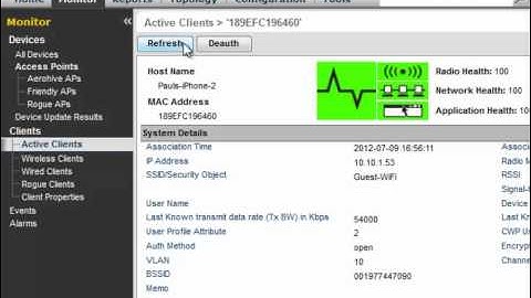7. Aerohive Getting Started - HiveManager - Viewing Active Clients and Using Client Monitor