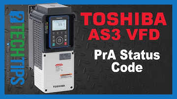 Toshiba AS3 AC Drive PrA Status Code from AutomationDirect