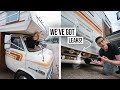 We’ve Got BIG RV Problems! - Propane Leak &amp; Water Leaking Into Our Camper Van!?