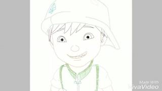 Boboiboy Galaxy Speedpaint Daun Fanart Mewarnai