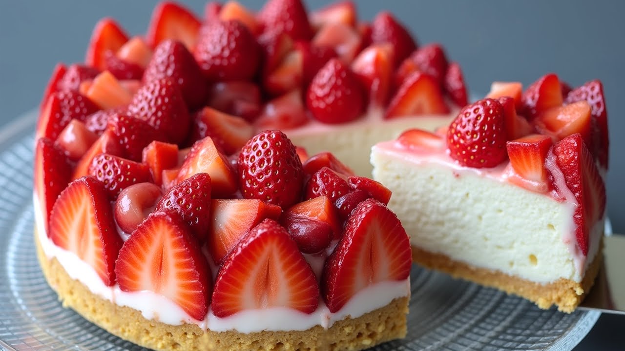 Торт из клубники без сахара! Супер быстро и легко!