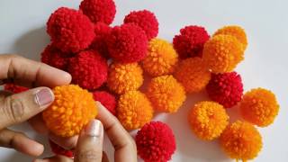 How To Make POM POM AND TASSELS Using FINGERS || DIY Woolen Pom Pom / Yarn pom pom /Tassels