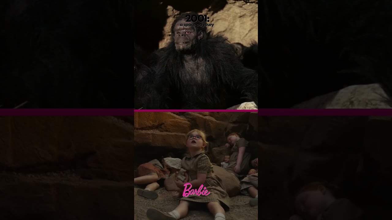 Side-by-Side comparison of the Barbie trailer with 2001: A Space Odyssey