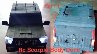 Making Rc Scorpio Body || How to make Rc scorpio classic s11 body || #handmade #cardboard #rcscorpio