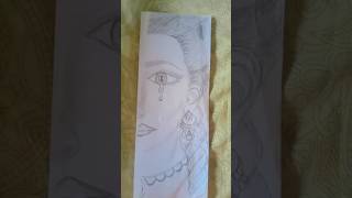 Girl sketching sketch youtubeshorts viralreels trending art drawing girl