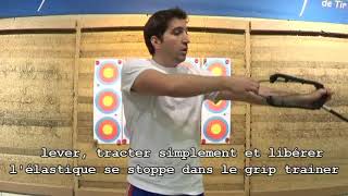 Tir à l'arc Entraînement Accessoire Exercice Élastique Entraîneur Puller  Grip Bras Force Force Entraînement Corde Élastique Arc Pratique Posture