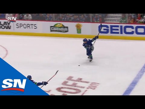 Quinn Hughes Scores 1st NHL Goal With Blast From Point