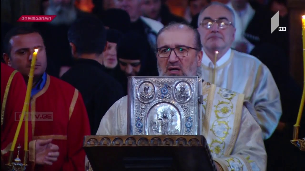 სვეტიცხოვლობას წაკითხული სამოციქულო და სახარება. 14.10.18