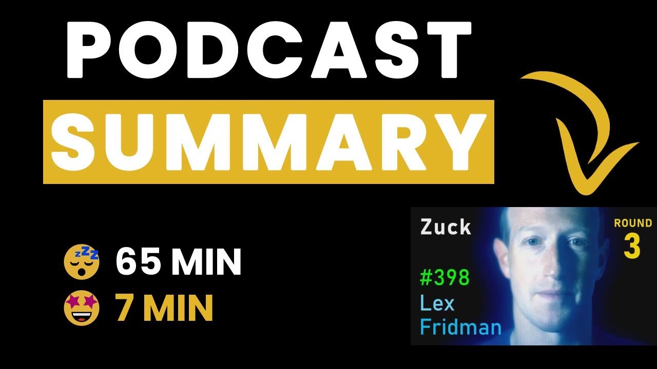 Mark Zuckerberg: First Interview in the Metaverse  Lex Fridman Podcast  #398 Podcast Summary with Lex Fridman, Mark Zuckerberg