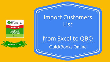 QuickBooks Online - Import Customers List from EXCEL to QBO