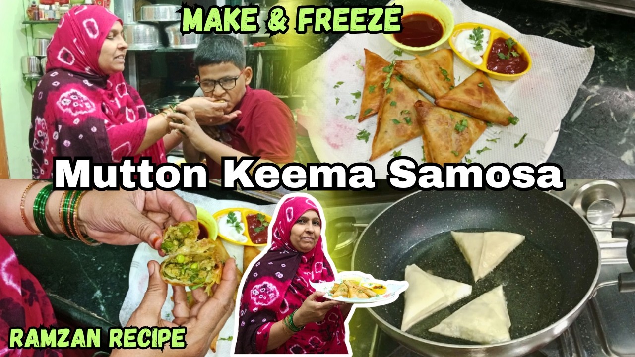 Spring Onion Keema Samosa | Ramadan Iftar Special | Keema Samosa Recipe #ramzan