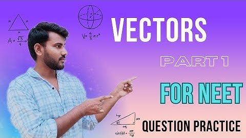 Vectors,, question practice,, NEET preparation in English