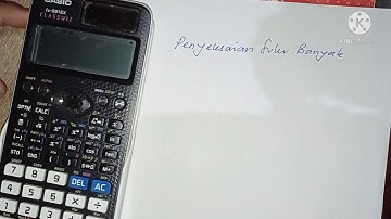 Penyelesaian suku banyak dengan kalkulator casio classwiz
