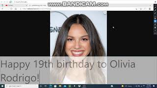 Happy 19th birthday to Olivia Rodrigo!
