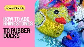 So you wanna Bling a Duck!  Add rhinestones with ease. Cheer Moms, this one’s for YOU