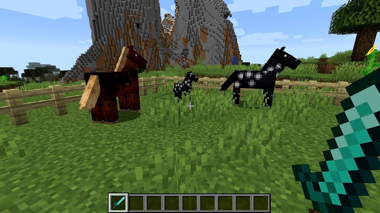 Minecraft: How to Breed Horses - YouTube