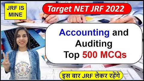 NET JRF Accounting and Auditing Top 500 MCQs Commerce | By Navdeep Kaur