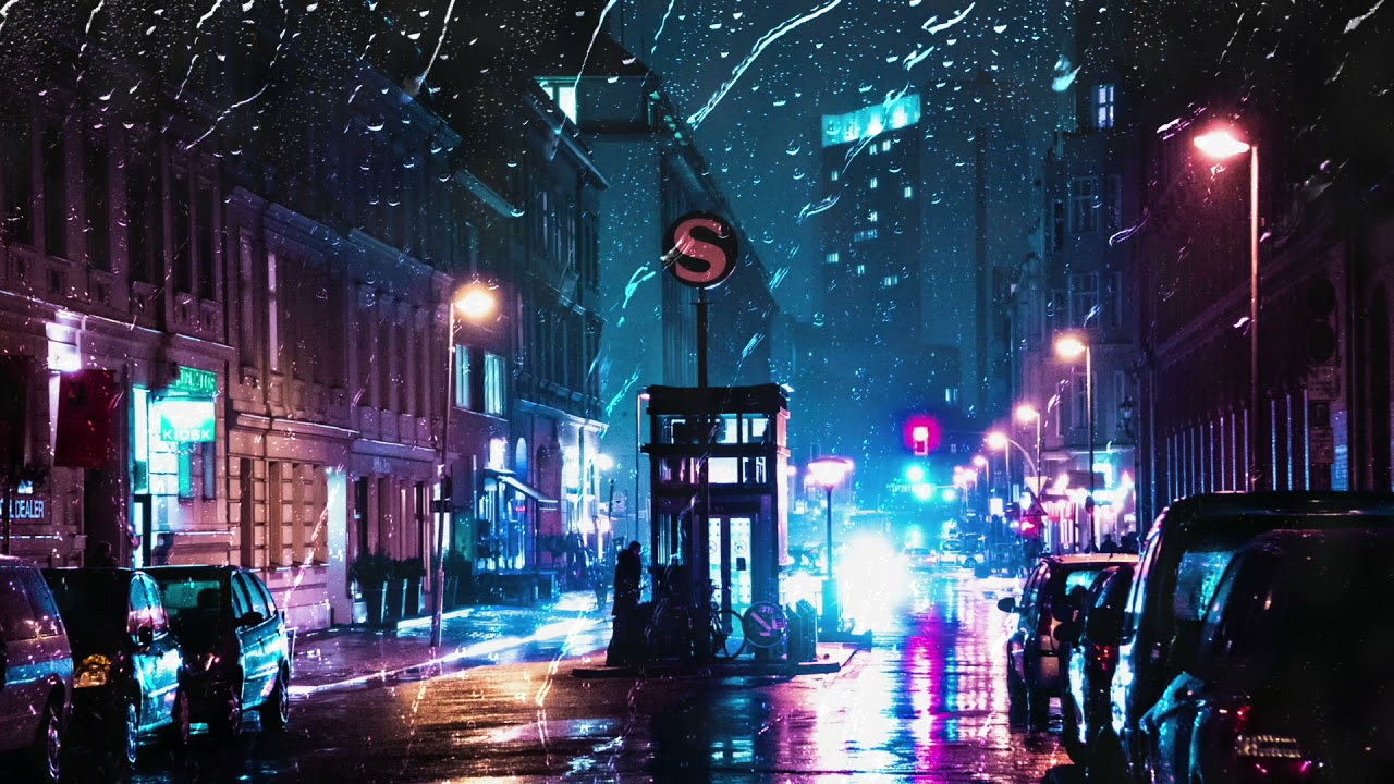 Berlin | Relaxing Rain for Sleep | Virtual Window Rain In A Car | 8 Hours