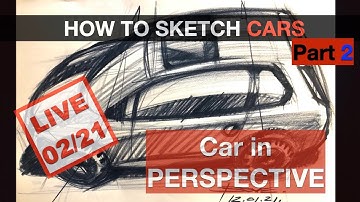 How to Draw Cars Step by Step - PERSPECTIVE #lucianobove