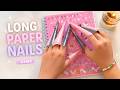 Long Paper Nails ASMR 💅 Soft Tapping, Scratching & Paper Sounds