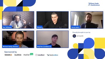 Zero Code Conference 2020 Panel hosted by Doc Williams, feat. Adalo, Mailerlite, Stacker and Landbot
