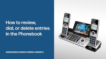 Review, dial or delete phonebook entries - VTech IS8251
